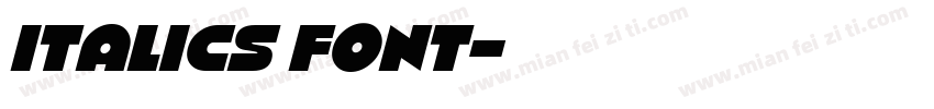 italics font字体转换